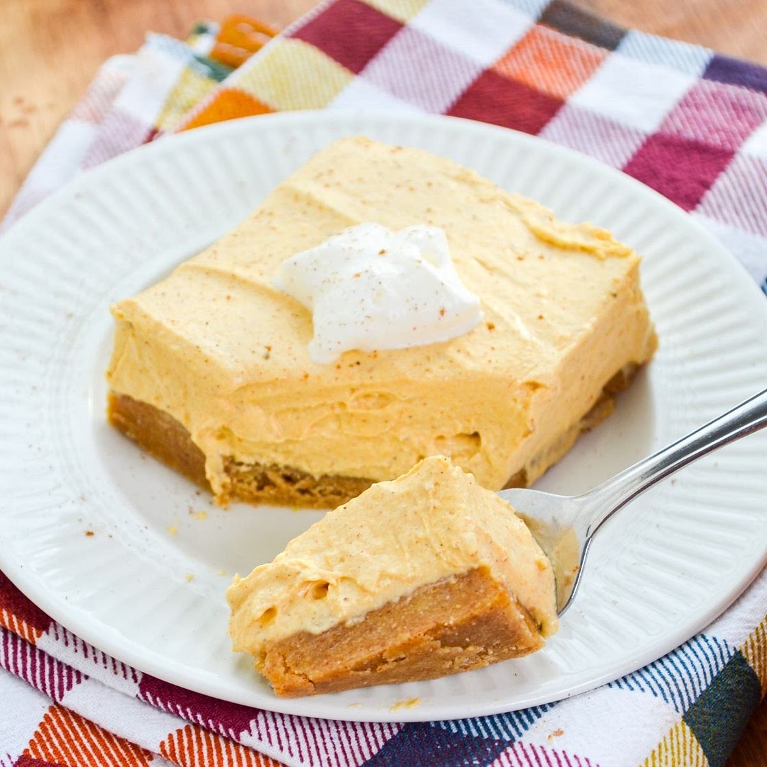 No Bake Pumpkin Cheesecake Bars