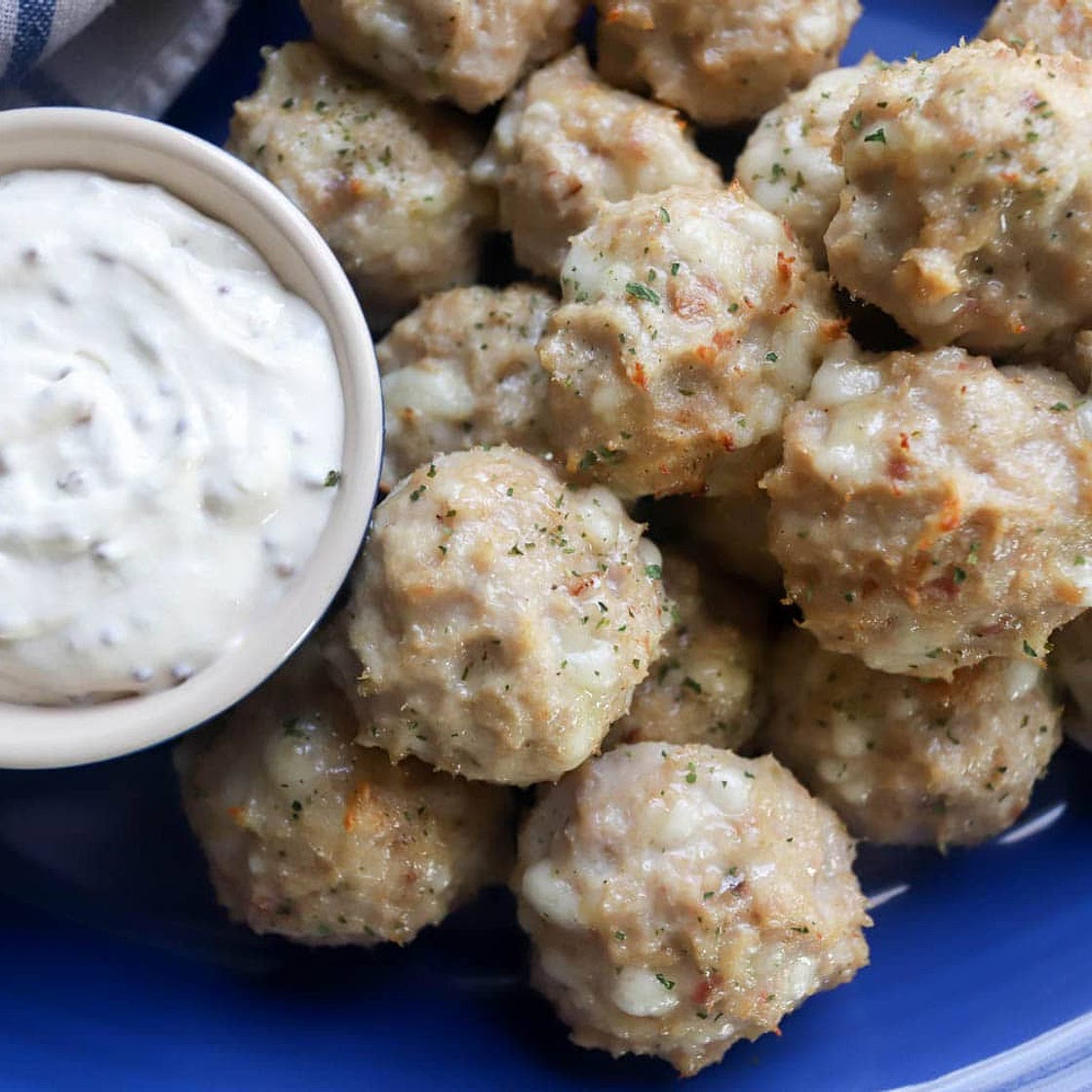 Chicken Cordon Bleu Meatballs