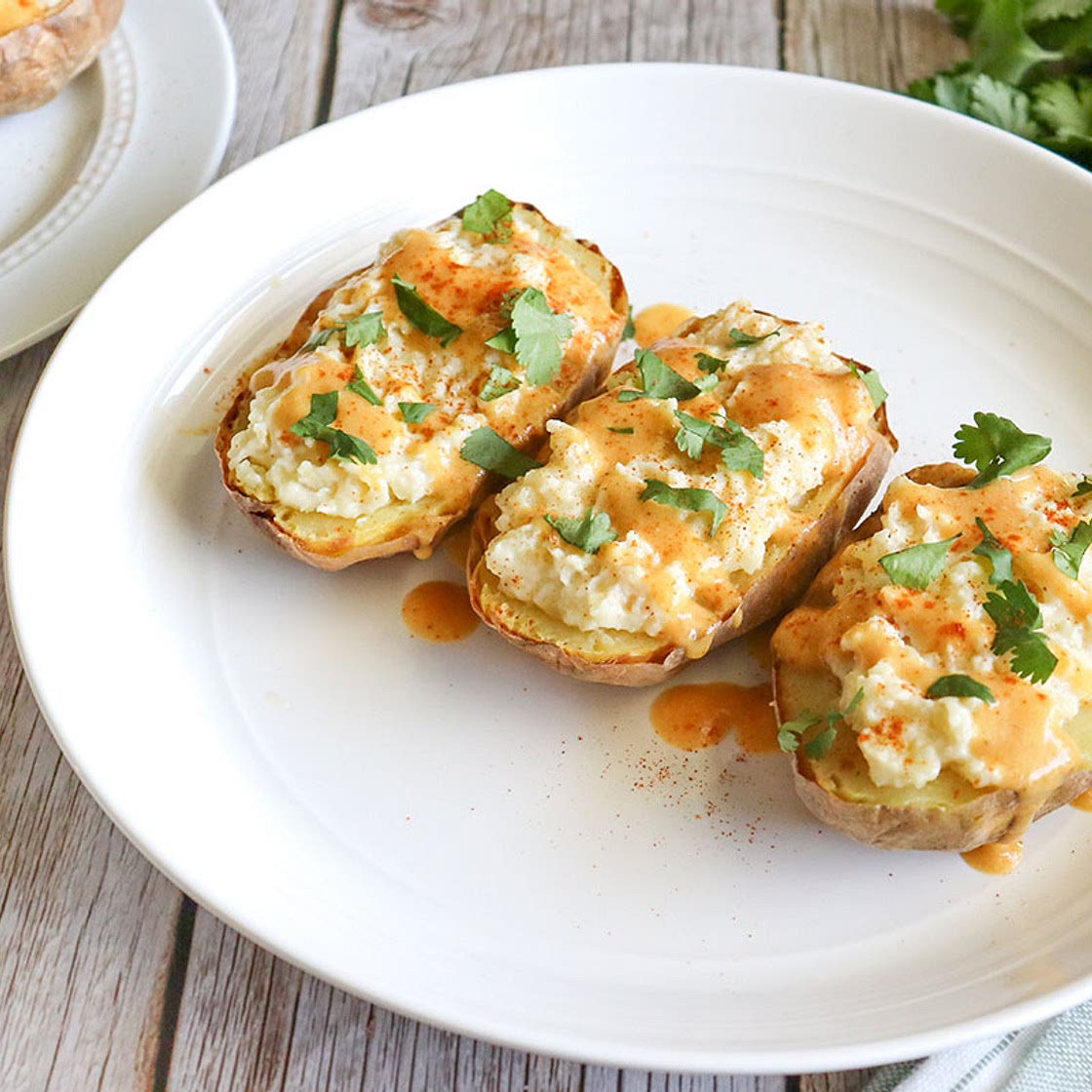 Loaded Vegan Potato Skins