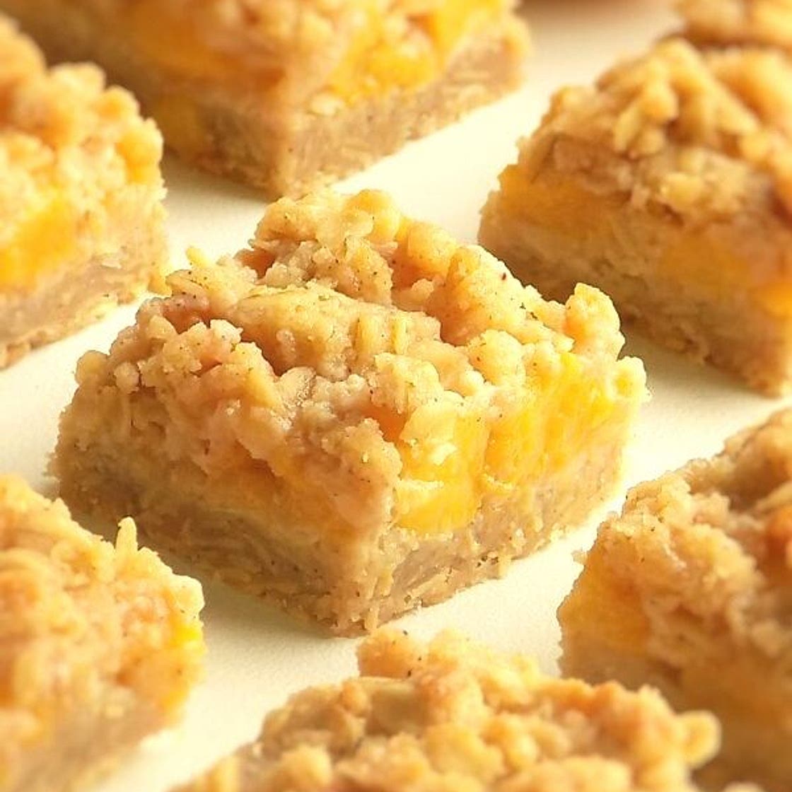 Peach Crumble Bars