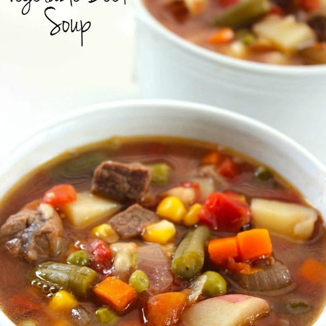 Slow Cooker Vegetable Beef Soup