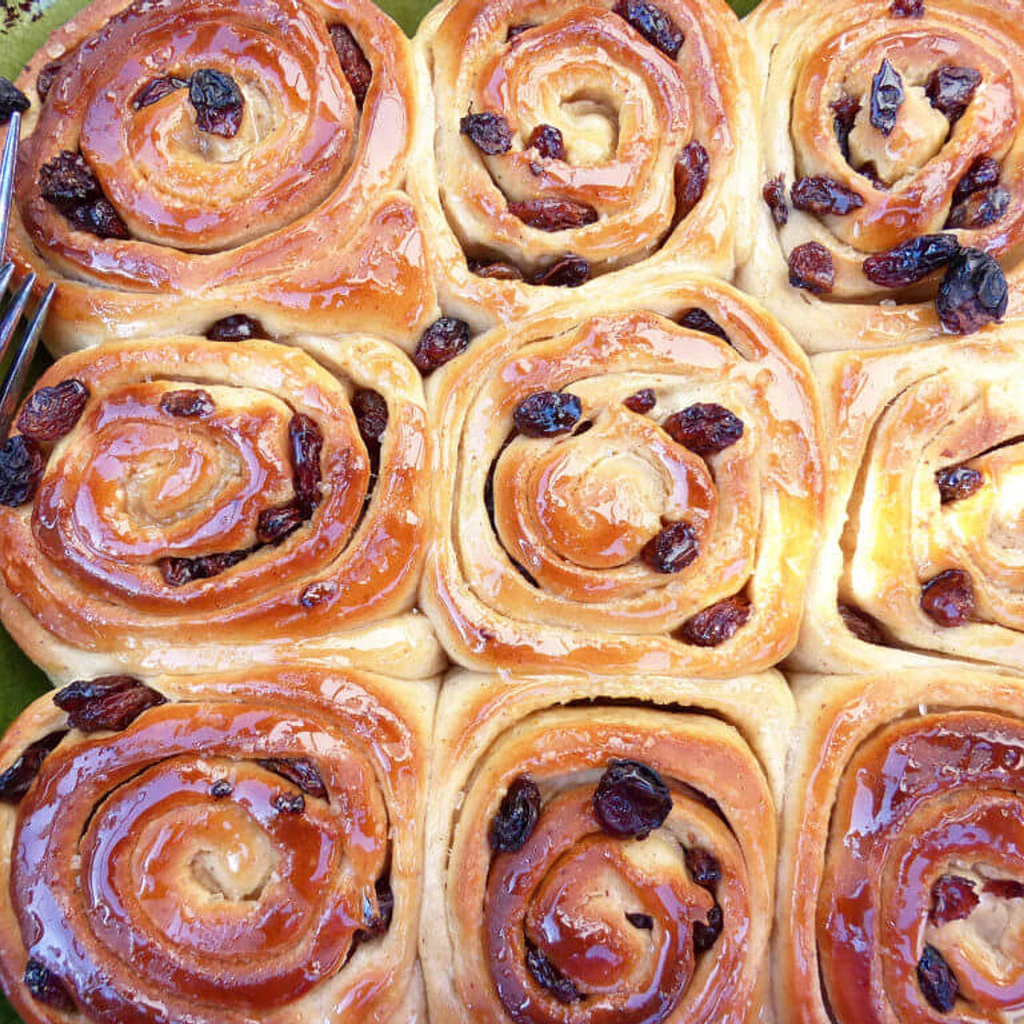 Easter Hot Cross Bun Spelt Rolls