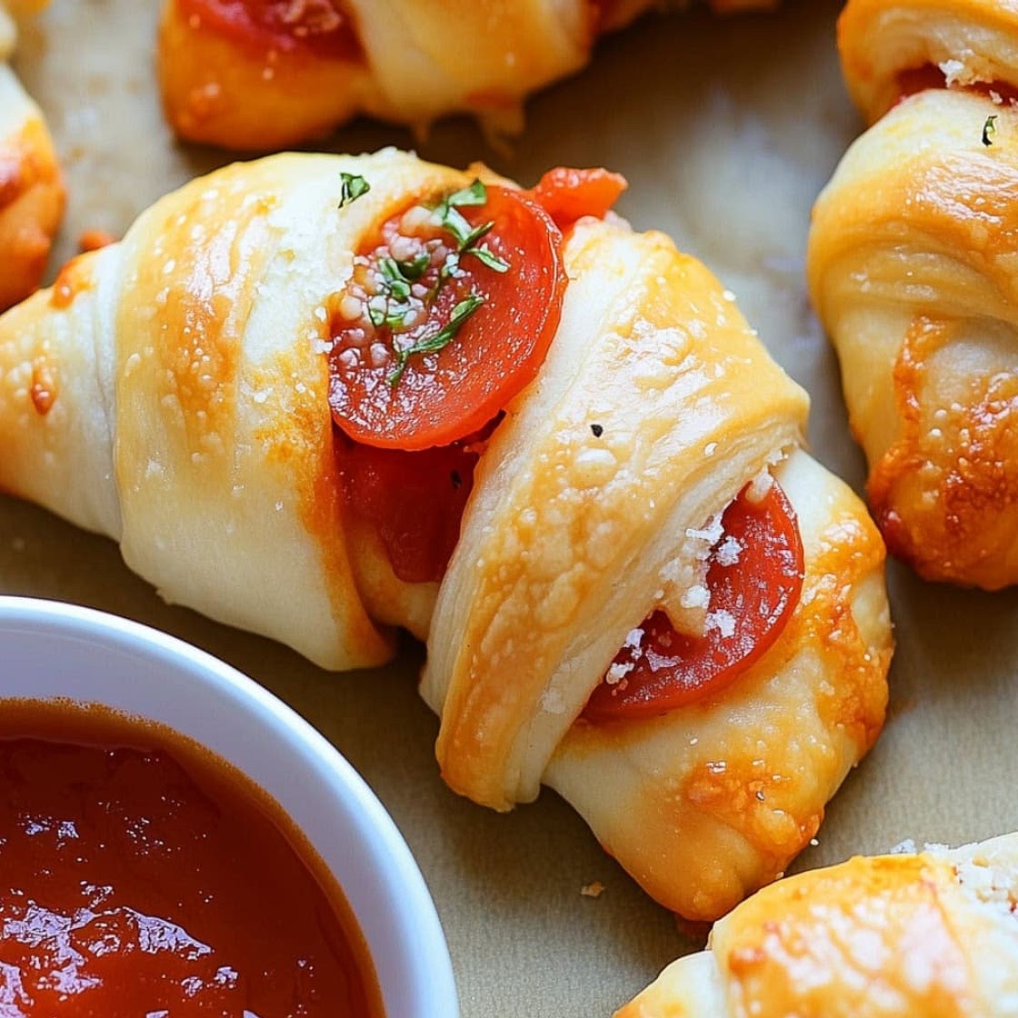 Pepperoni Pizza Crescent Rolls