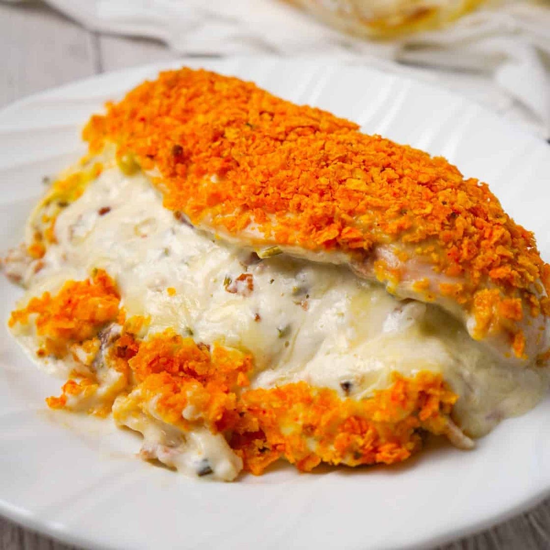 Cream Cheese and Bacon Stuffed Doritos Chicken