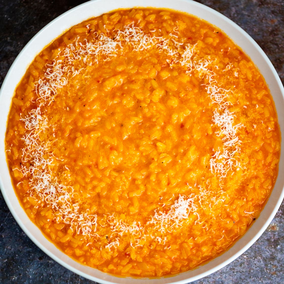 Roasted Red Pepper Risotto