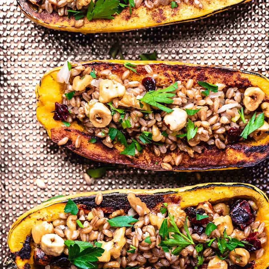 Roasted Stuffed Delicata Squash