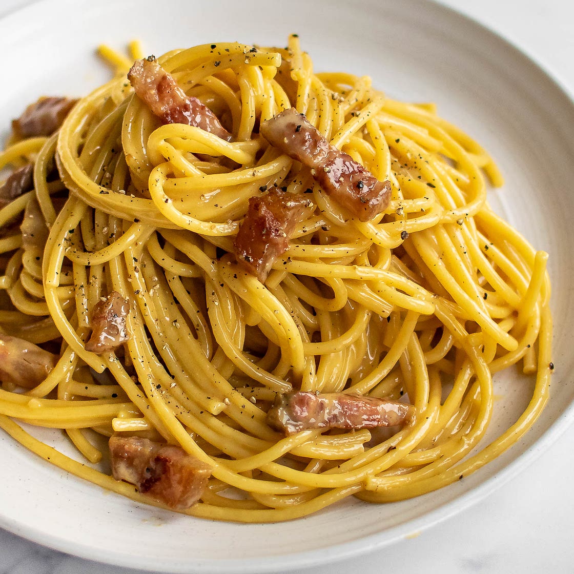 Authentic Bucatini Alla Carbonara