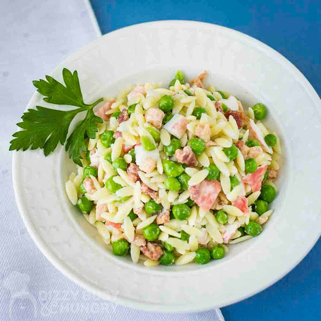 Crab Pasta Salad with Bacon
