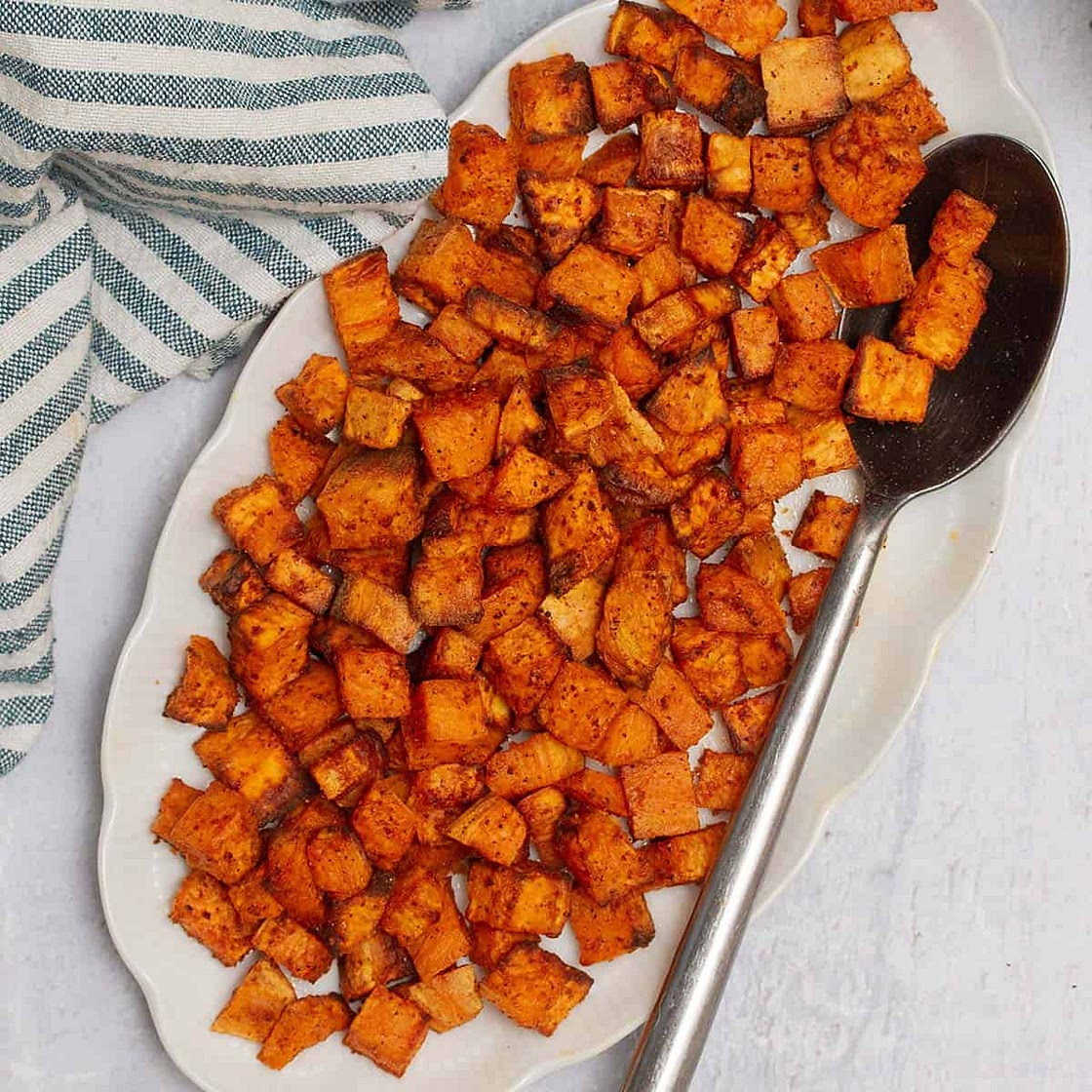 Air Fryer Sweet Potato Cubes