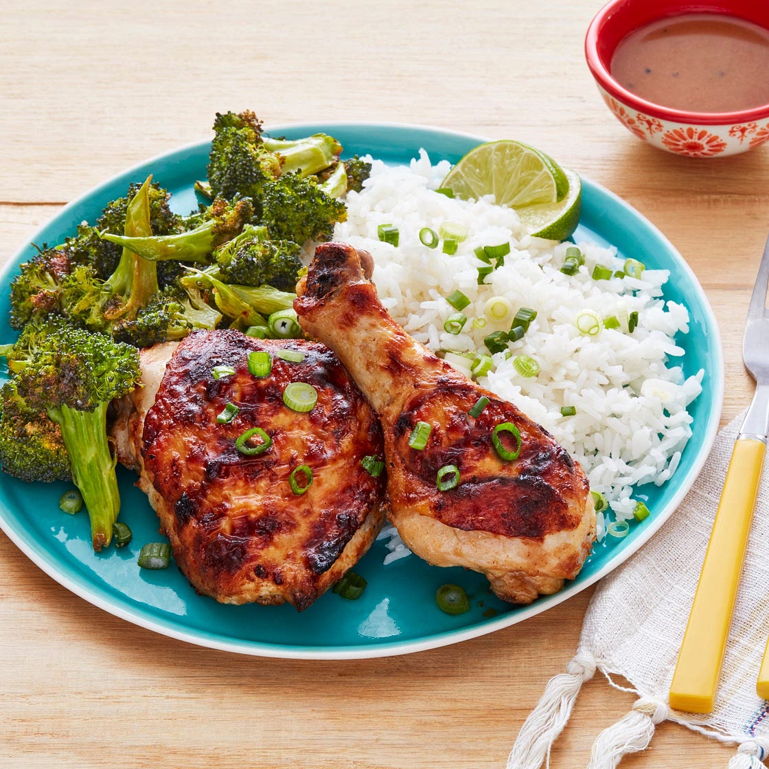 Sheet-Pan Spicy Peanut Chicken and Broccoli