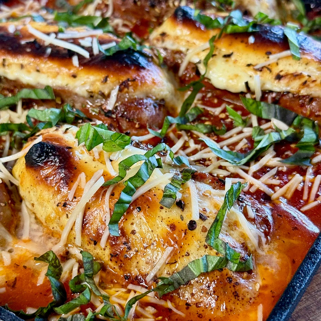 Blackstone Pizza Oven Stuffed Sausages