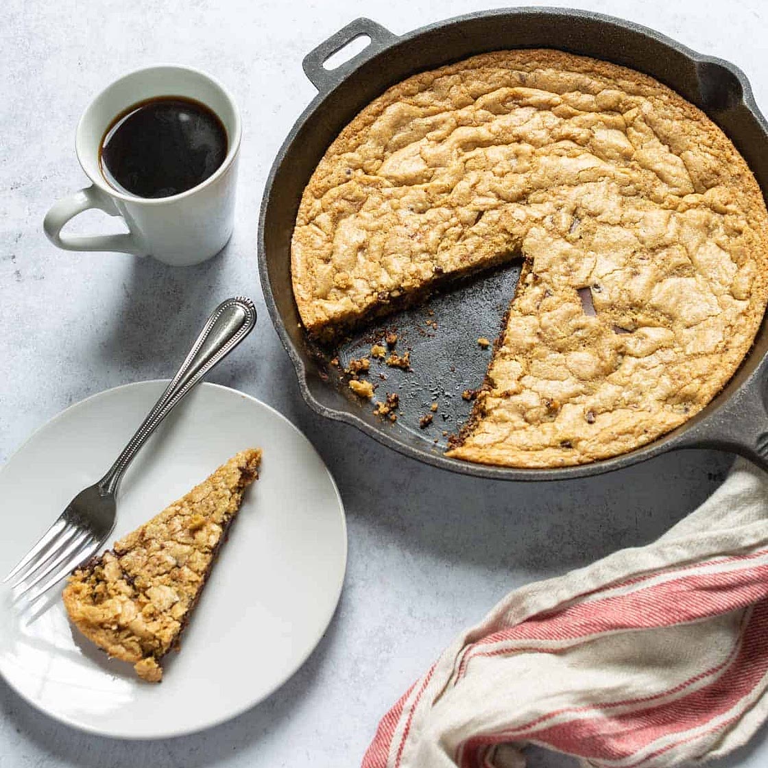 Gluten Free Dairy Free Chocolate Chip Skillet Cookie