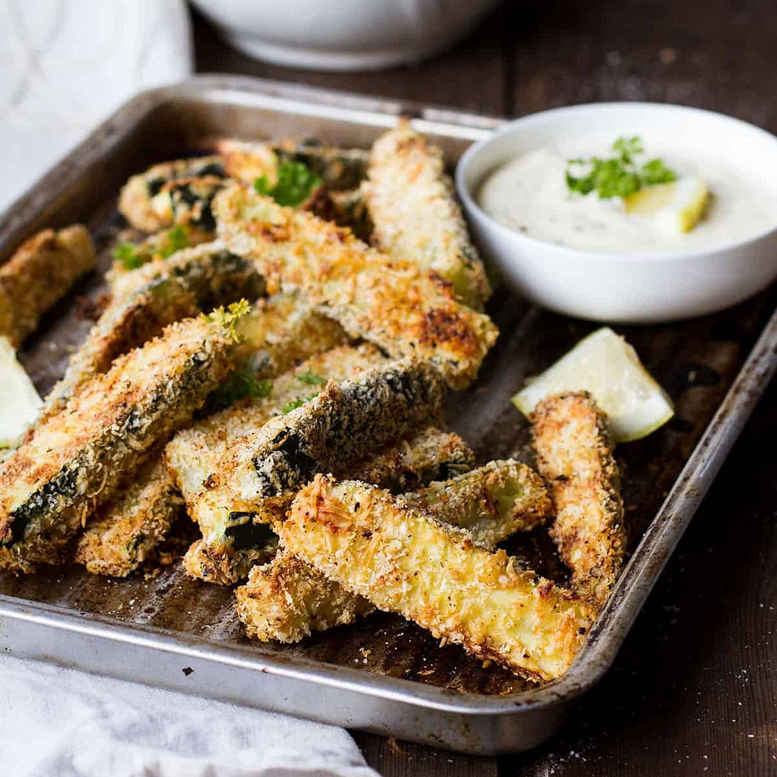 Baked Zucchini Sticks (Zucchini Fries)