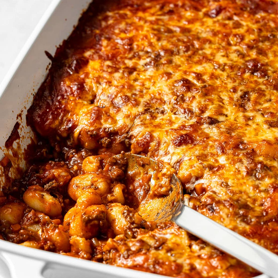 Baked Gnocchi Bolognese