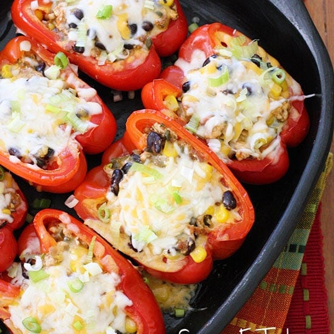Santa Fe Turkey Stuffed Peppers