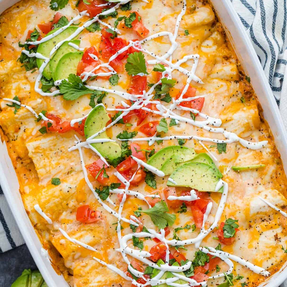 The BEST Chicken Enchiladas Recipe