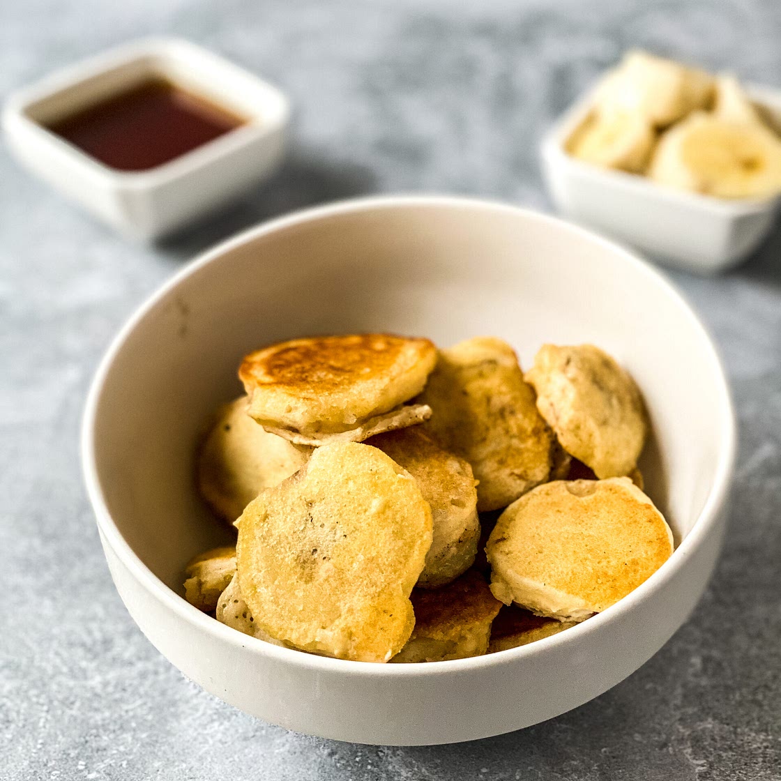 Gluten Free Banana Pancake Dippers
