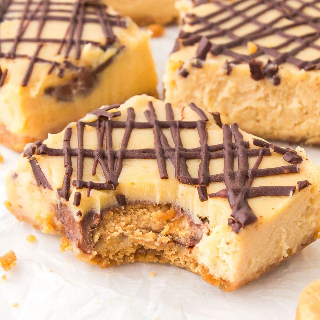 Reese's Peanut Butter Cup Cheesecake Bars