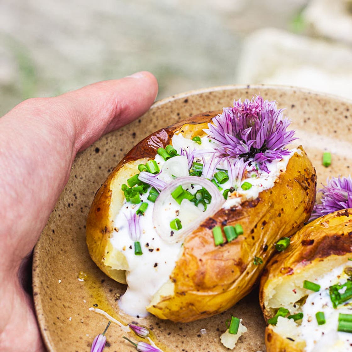 Pomme de terre au four à la crème