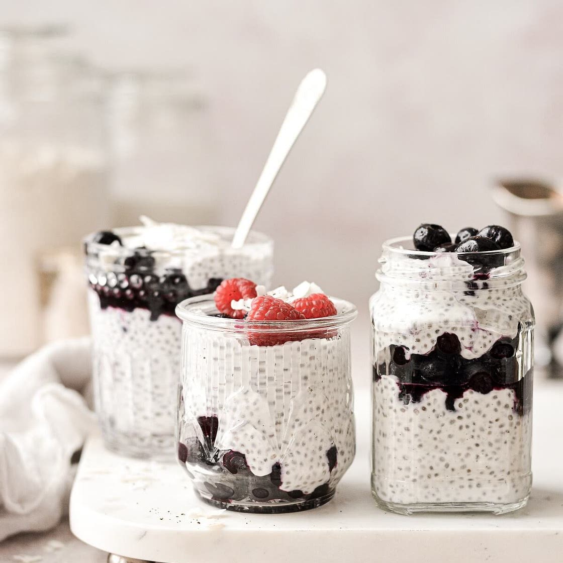 Coconut Milk Chia Pudding Parfaits