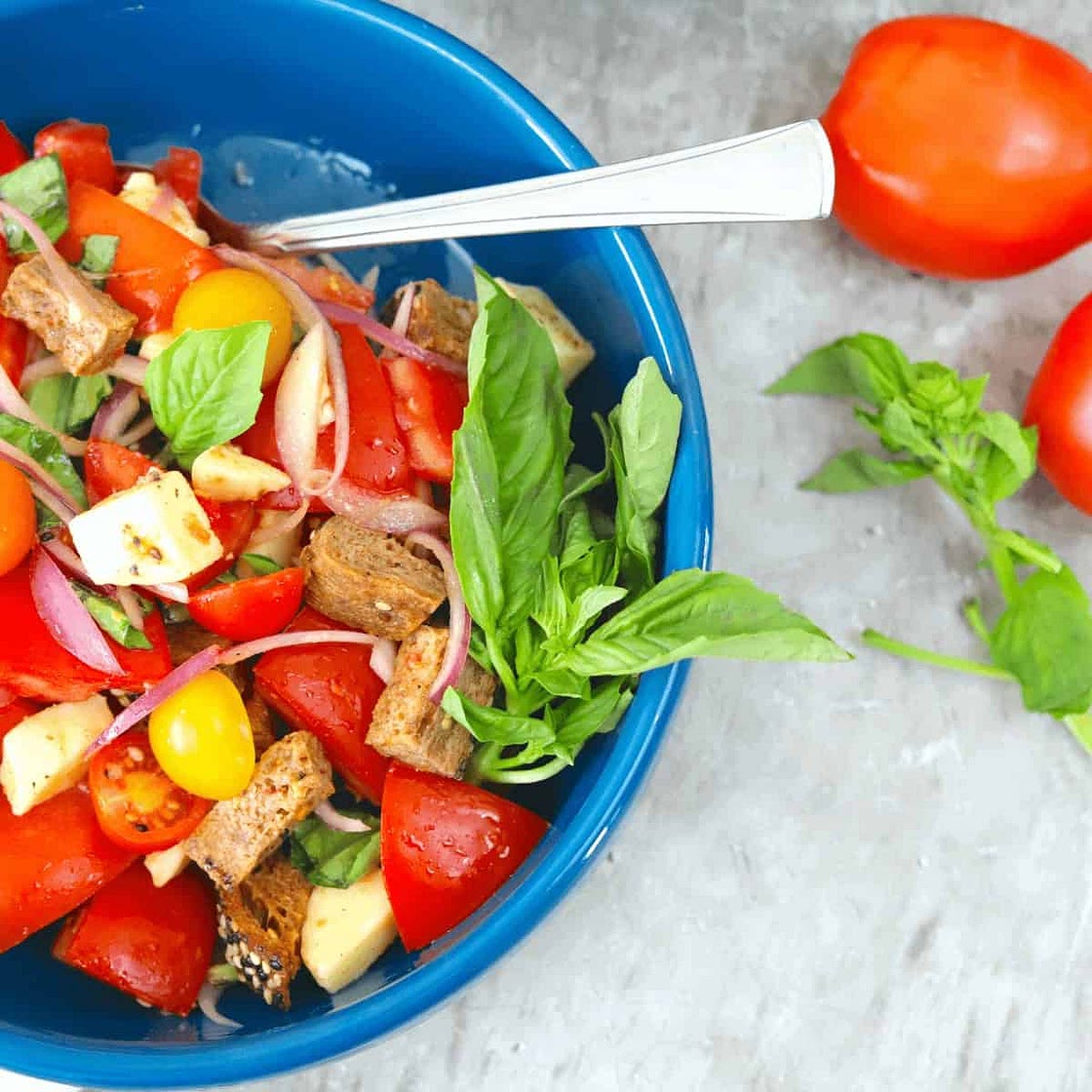 Low Carb Panzanella Salad