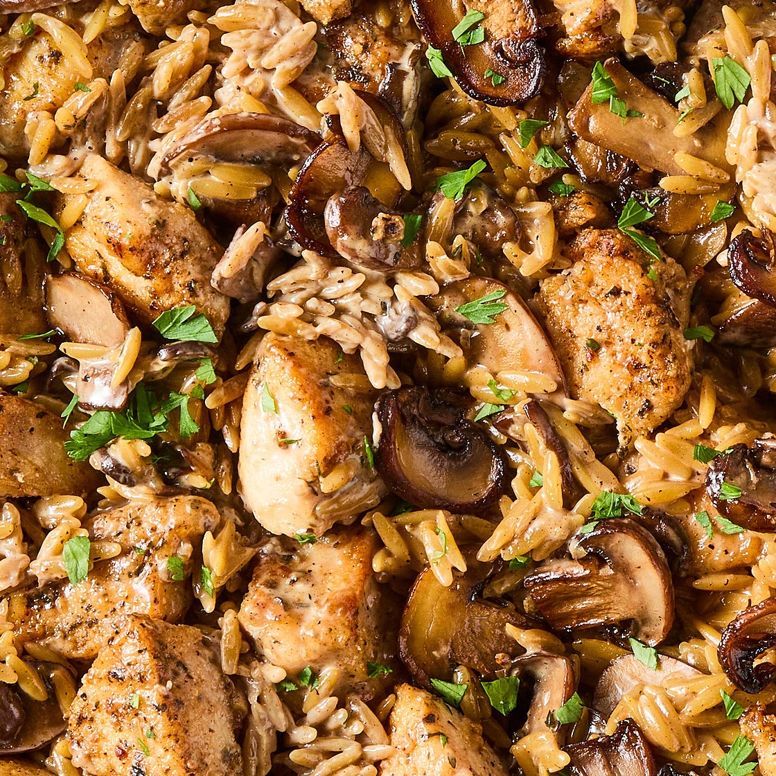 Chicken Marsala Orzo