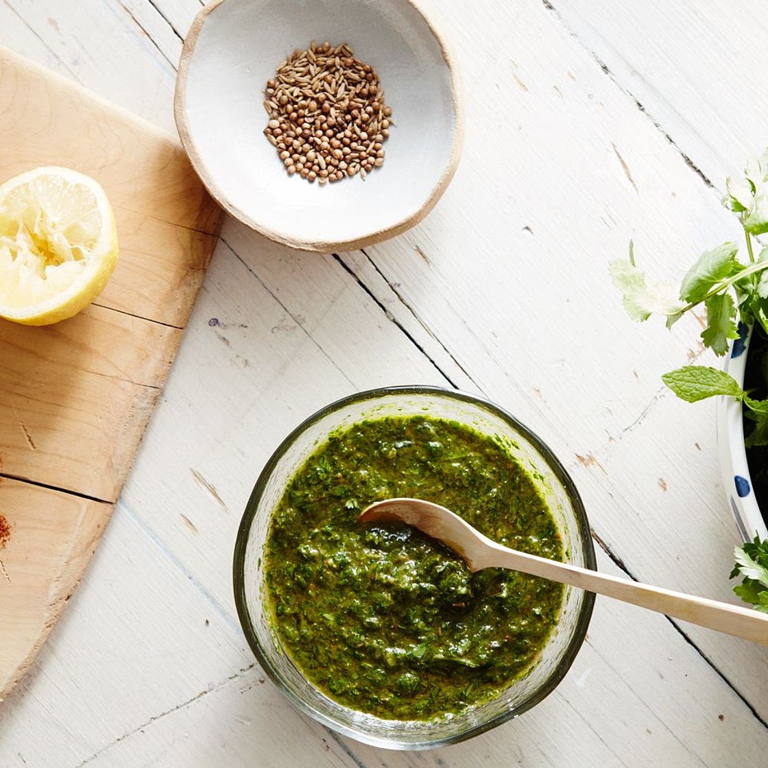 Blender Chermoula Sauce