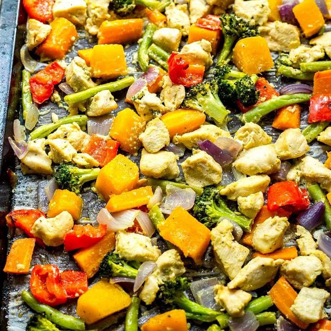 Sheet Pan Honey Dijon Chicken