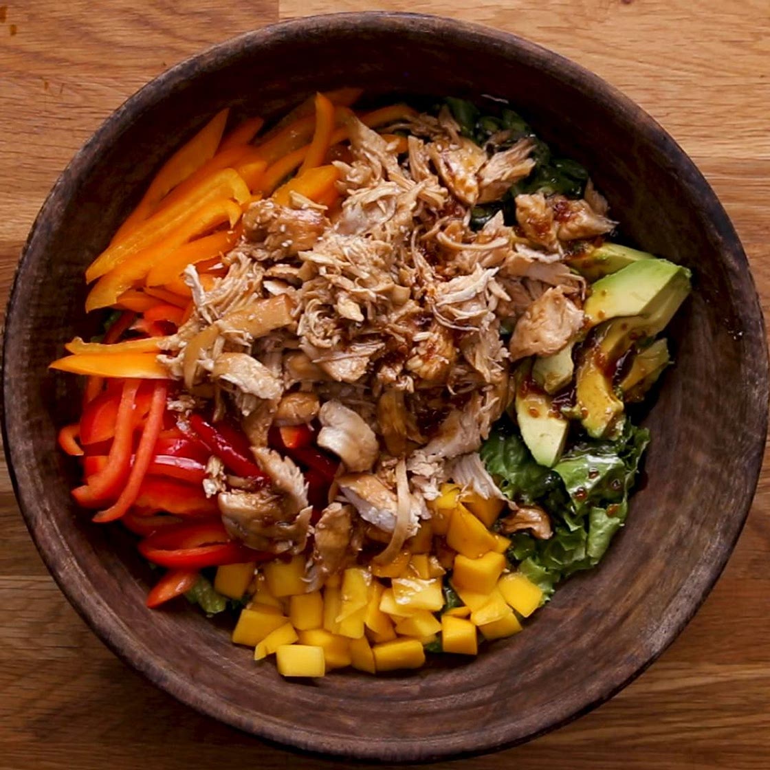 Shredded Teriyaki Chicken Salad Recipe by Tasty