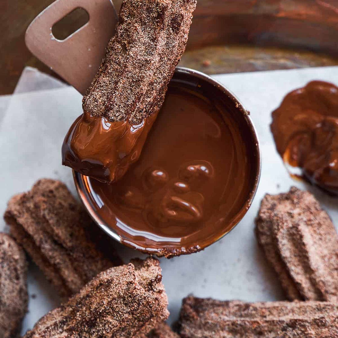 Easy Baked Chocolate Churros