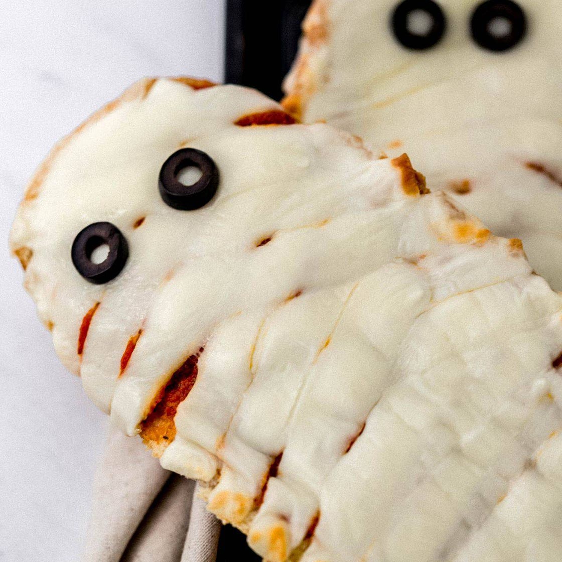 French Bread Mummy Pizza
