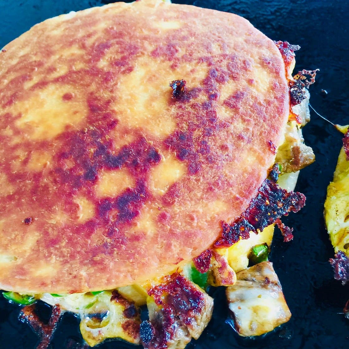 Blackstone Steak and Egg Quesadillas