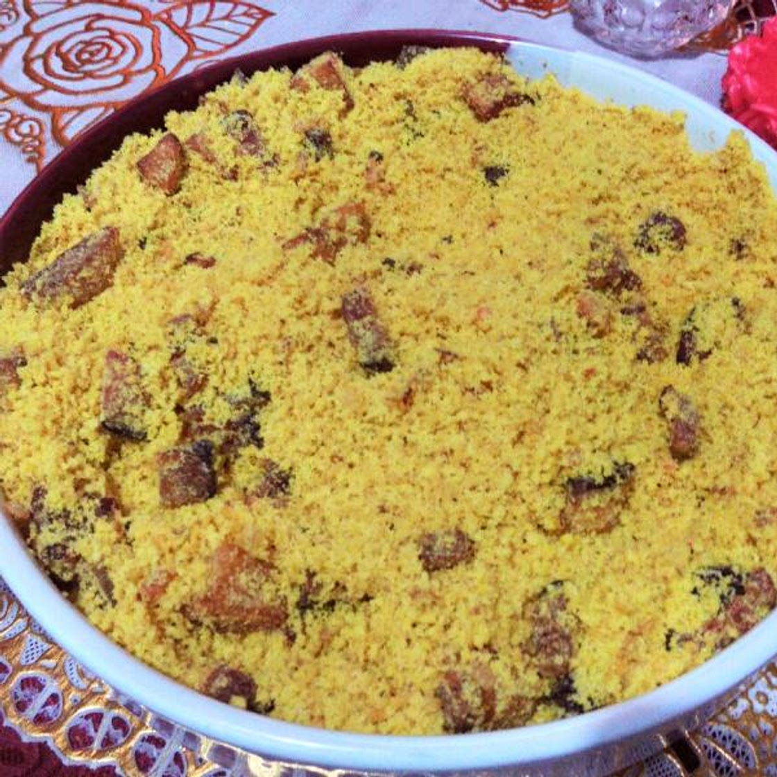 Receita de Farofa de banana da terra com bacon