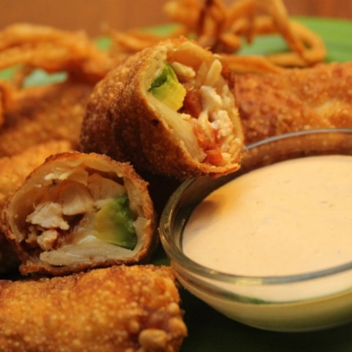 Avocado Club Egg Rolls