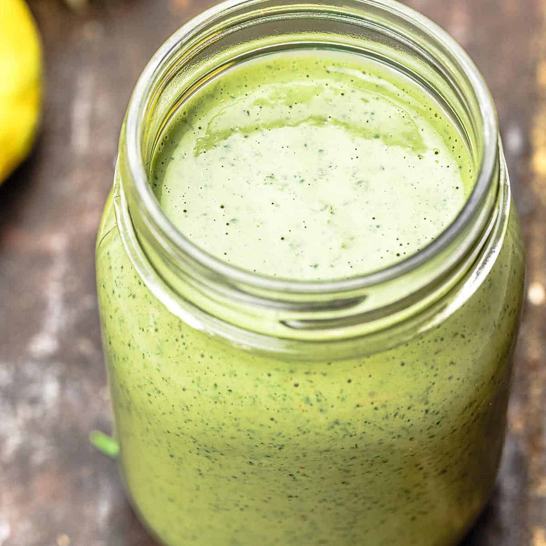 Vegan Green Goddess Dressing with Tahini