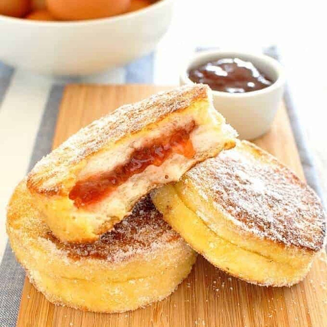 Jam Jelly Doughnut French Toast