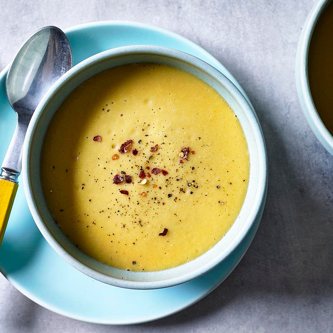 Red lentil and butternut squash soup