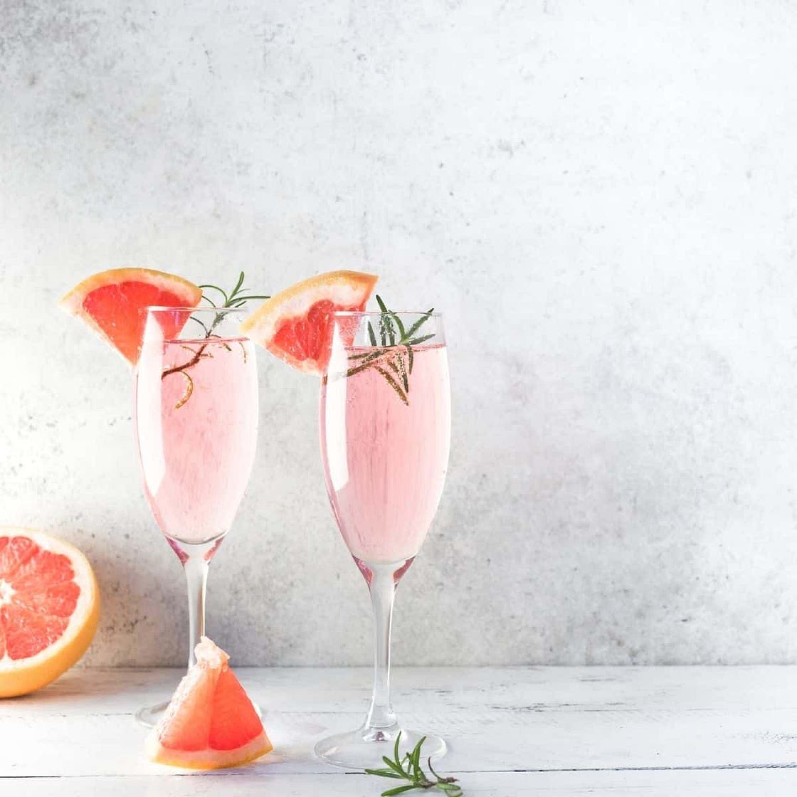 Low Carb Lavender Grapefruit Mimosa