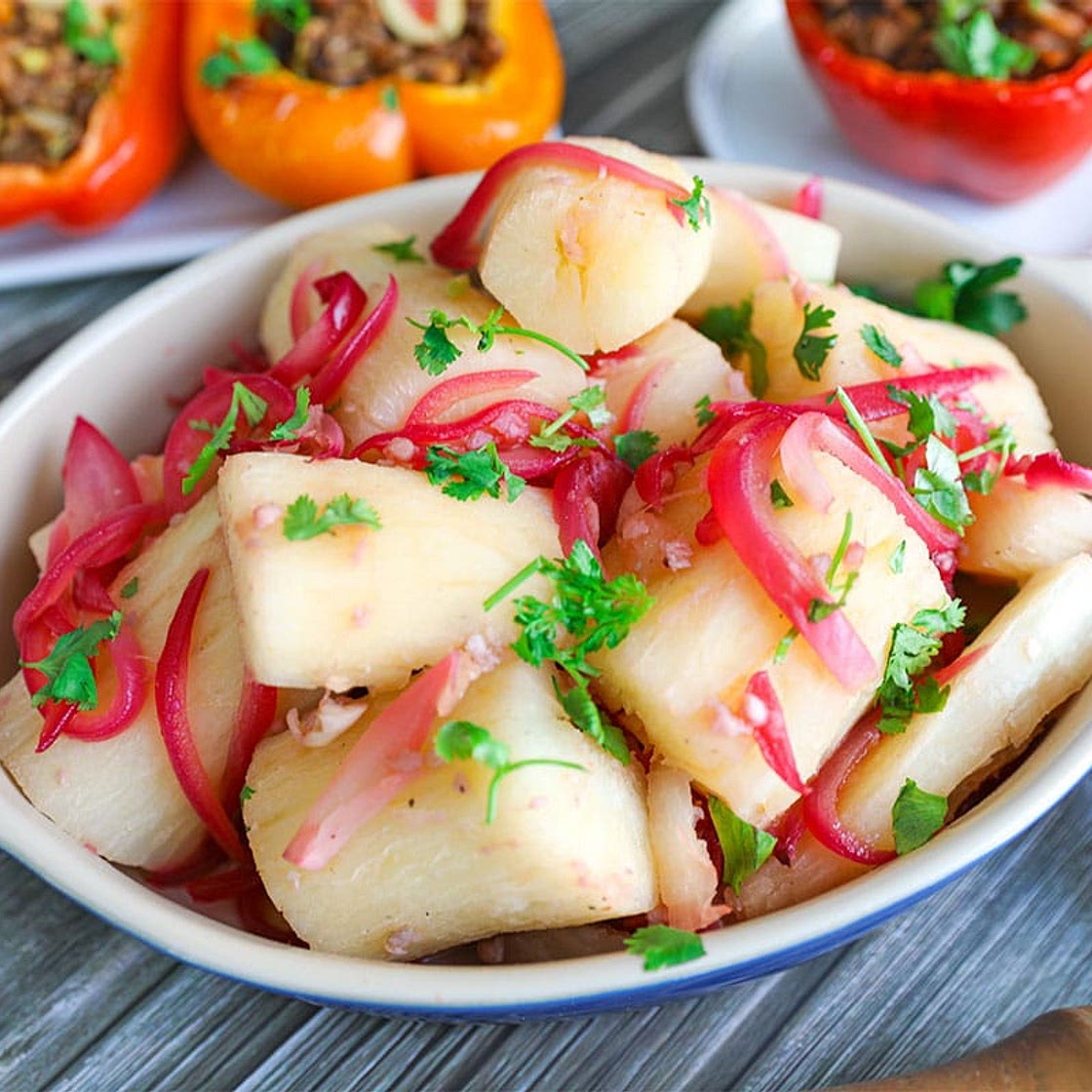Yuca (Cassava) With Mojo Sauce