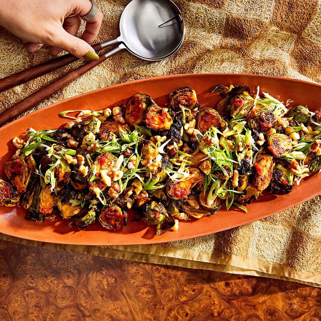 Roasted Brussels Sprouts With Gochujang Brown Butter