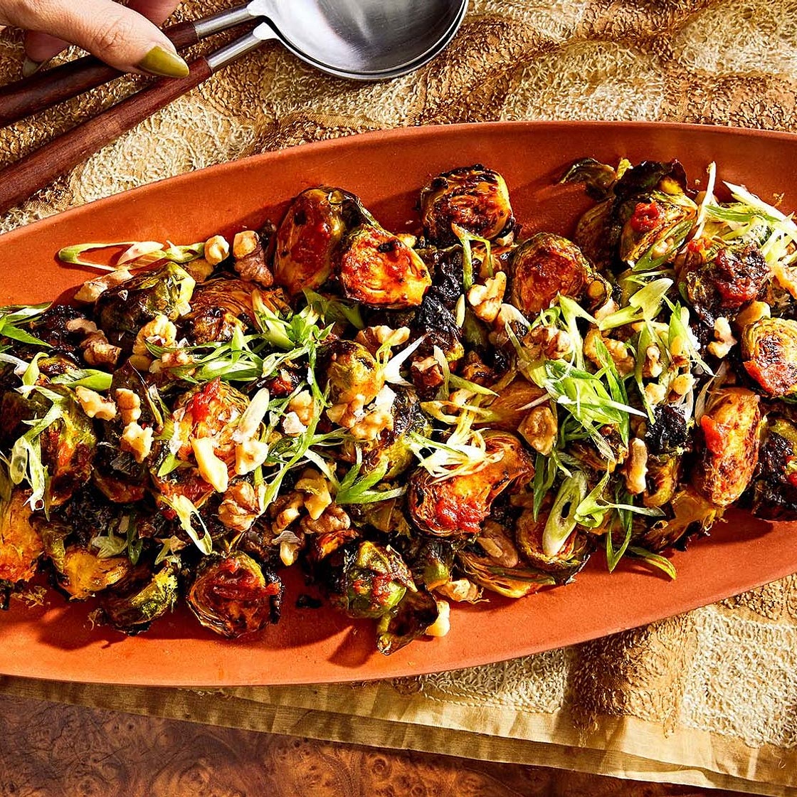 Roasted Brussels Sprouts With Gochujang Brown Butter