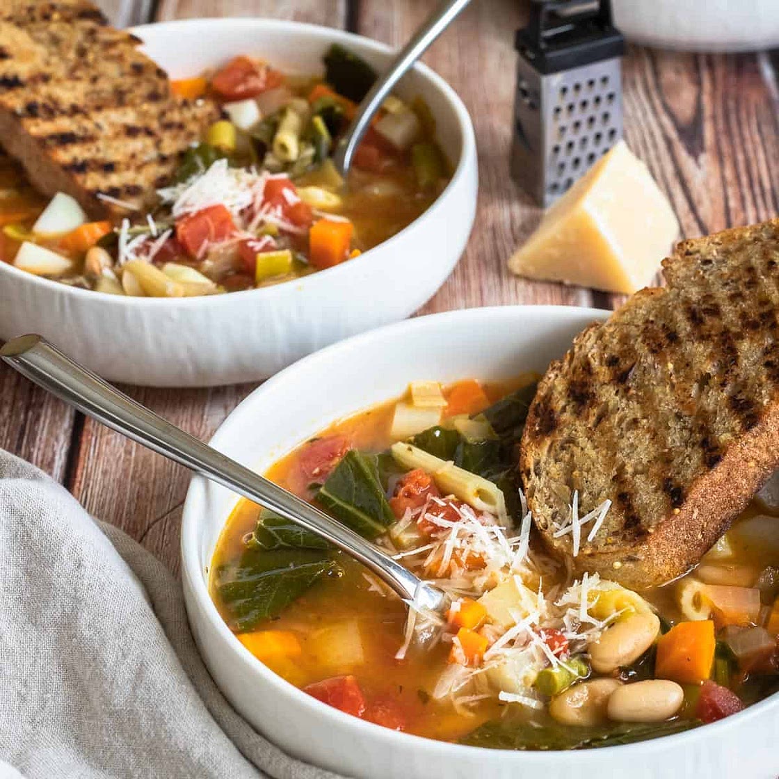 Spring Vegetable Minestrone with Kohlrabi