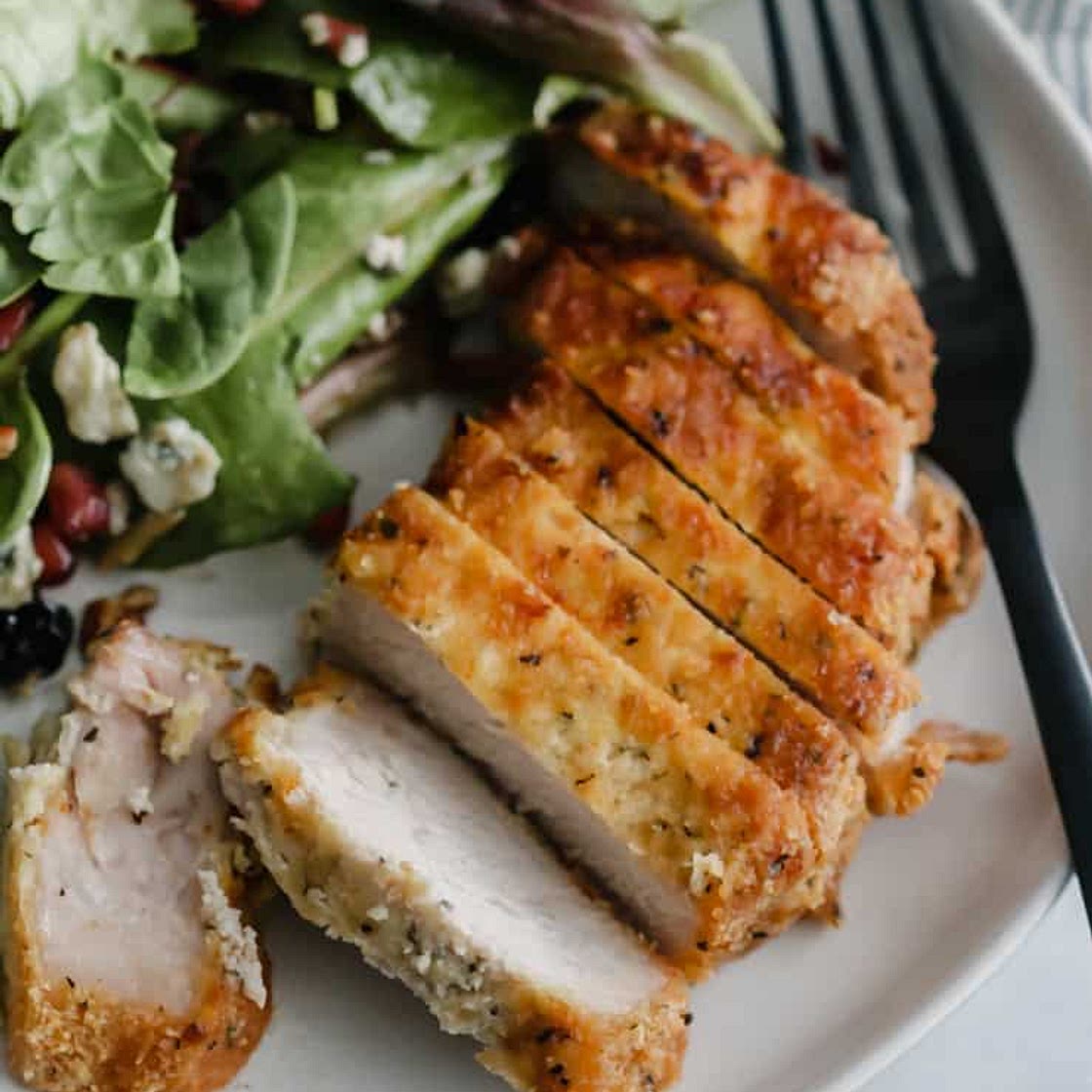 almond breaded pork chops