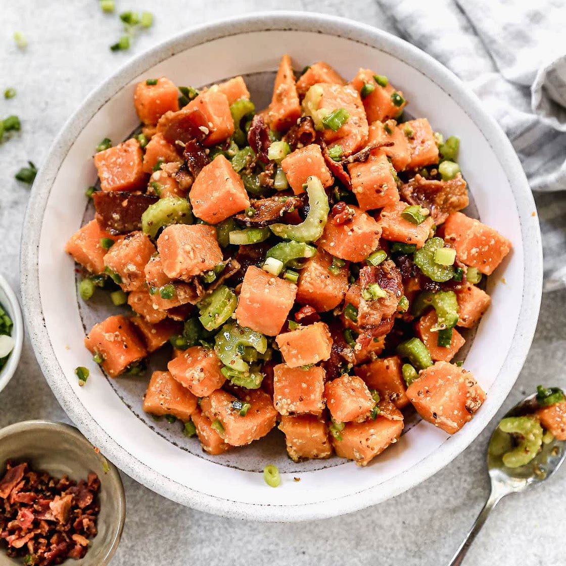 Sweet Potato Salad with Bacon