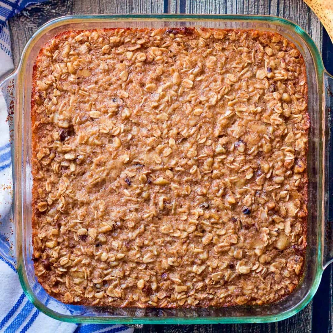Banana Bread Baked Oatmeal