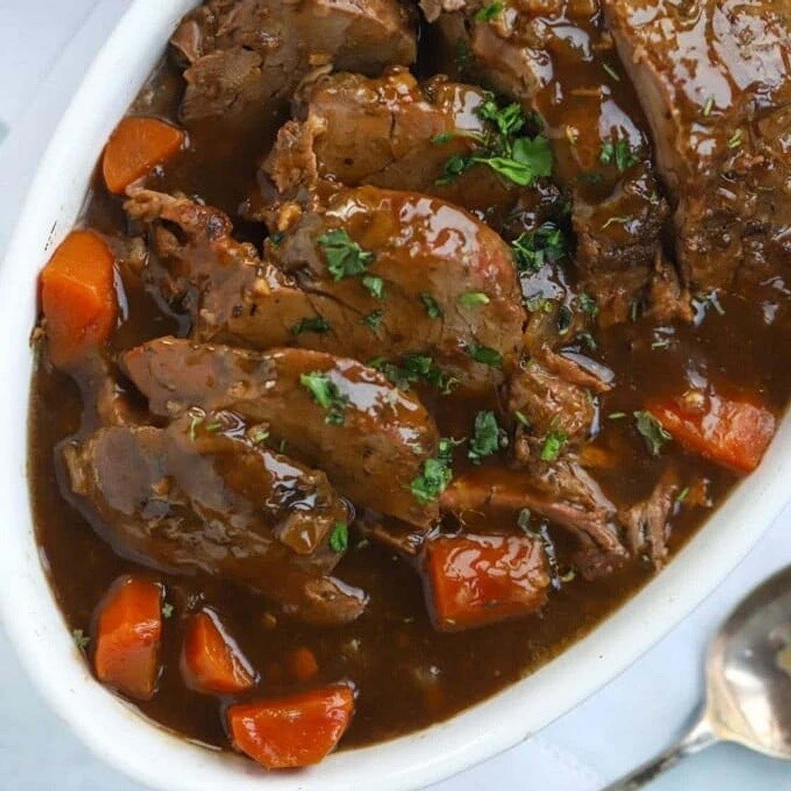 Slow Cooker Beef Joint {Best EVER Roast!}