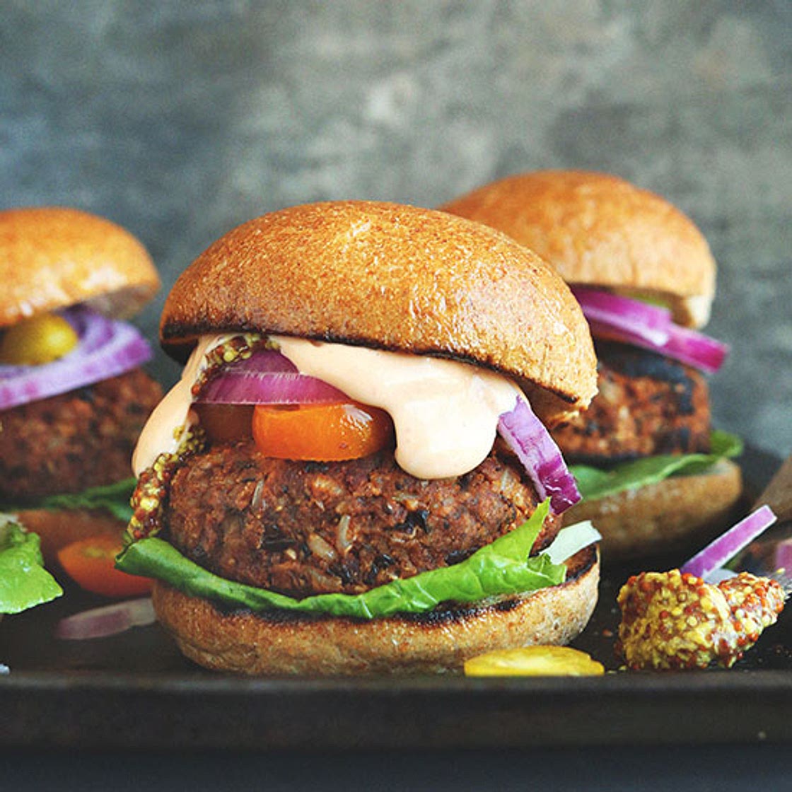 Easy Grillable Veggie Burgers