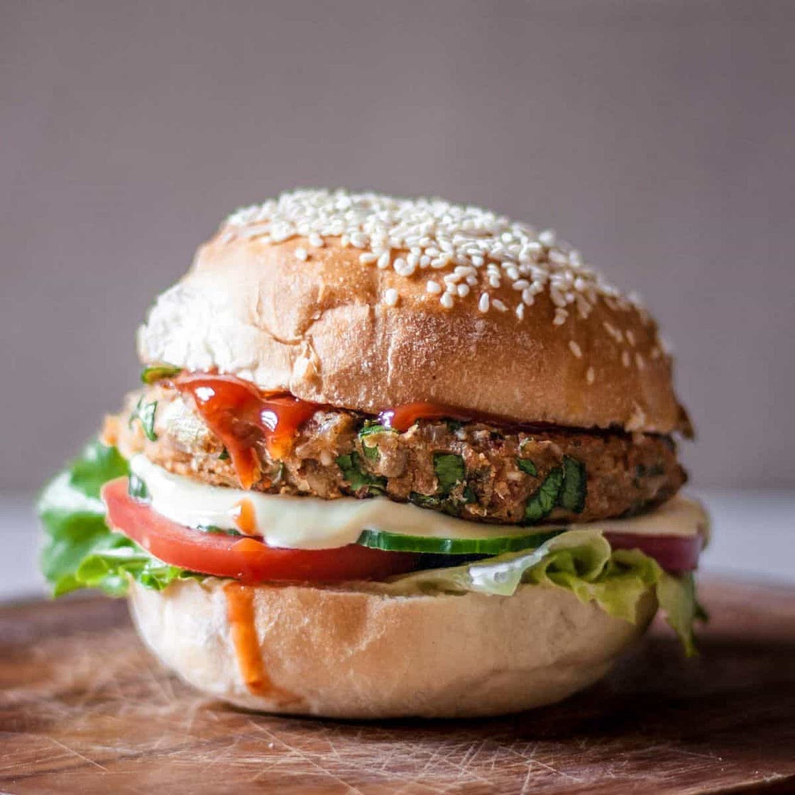 Low FODMAP Veggie Burger
