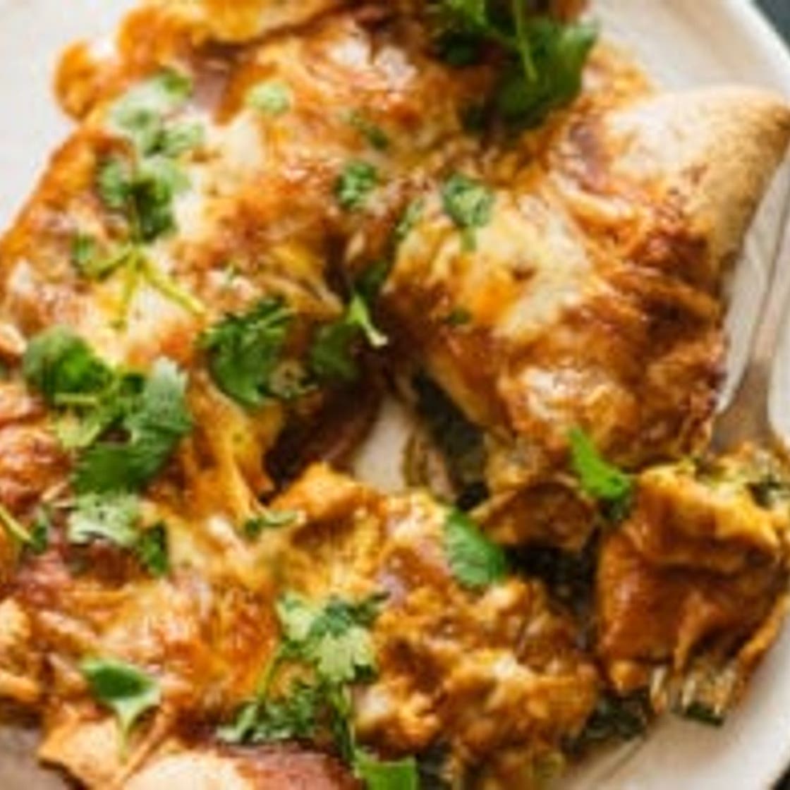 Spinach Artichoke Enchiladas