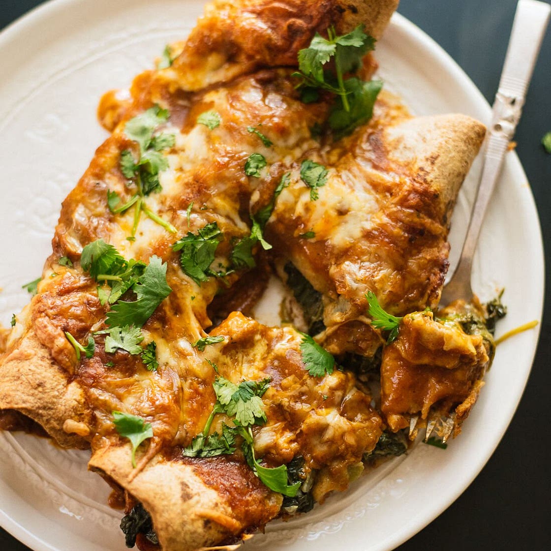 Spinach Artichoke Enchiladas